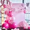 146 PCS Pink Balloon Arch Kit with Confetti (Hot Pink-Pastel Pink)